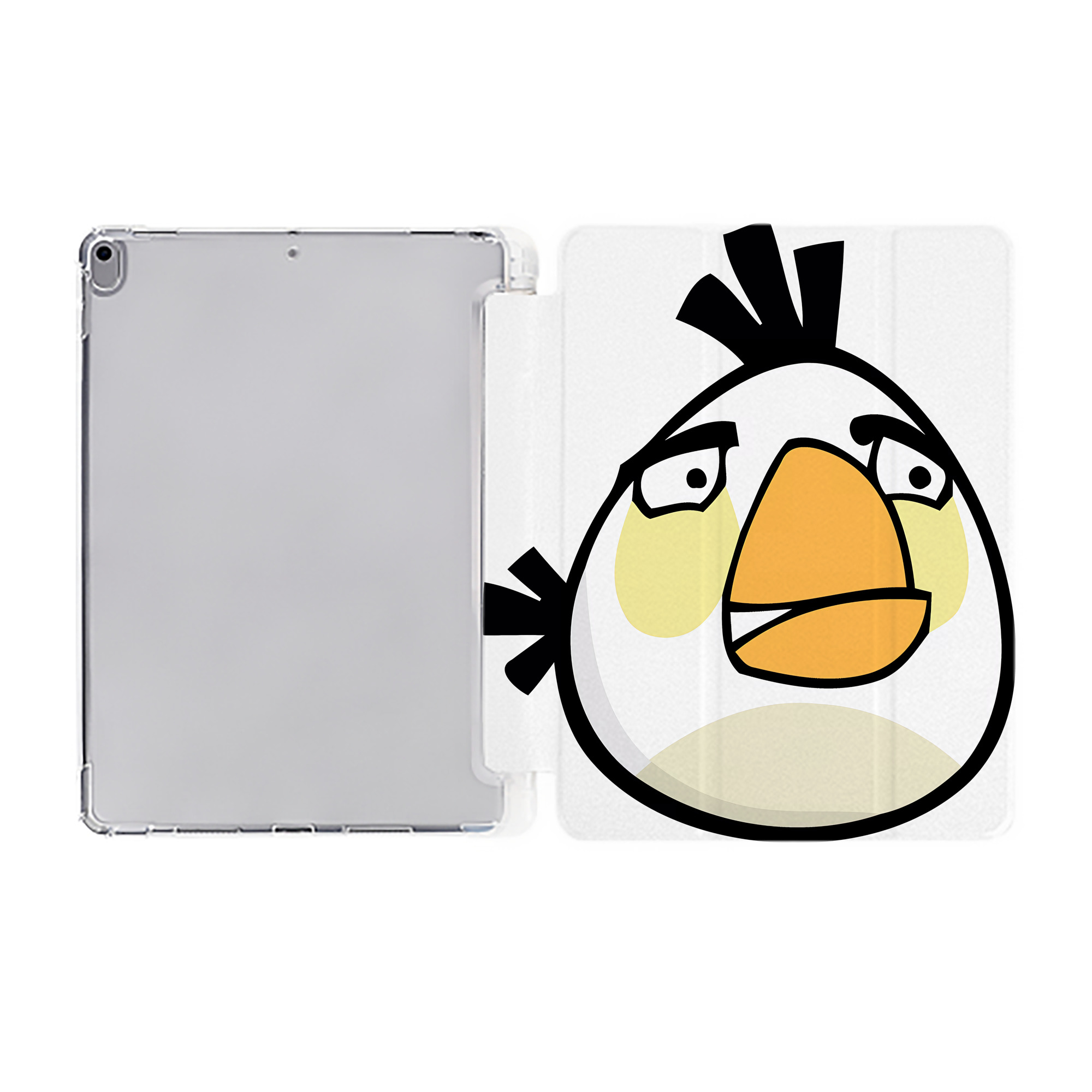 （画像用） Angry Birds アングリーバード IPad ケース ペン収納付き 三つ折りスタンド PUレザー×シリコン 対応機種9.5/10.5/10.9インチ